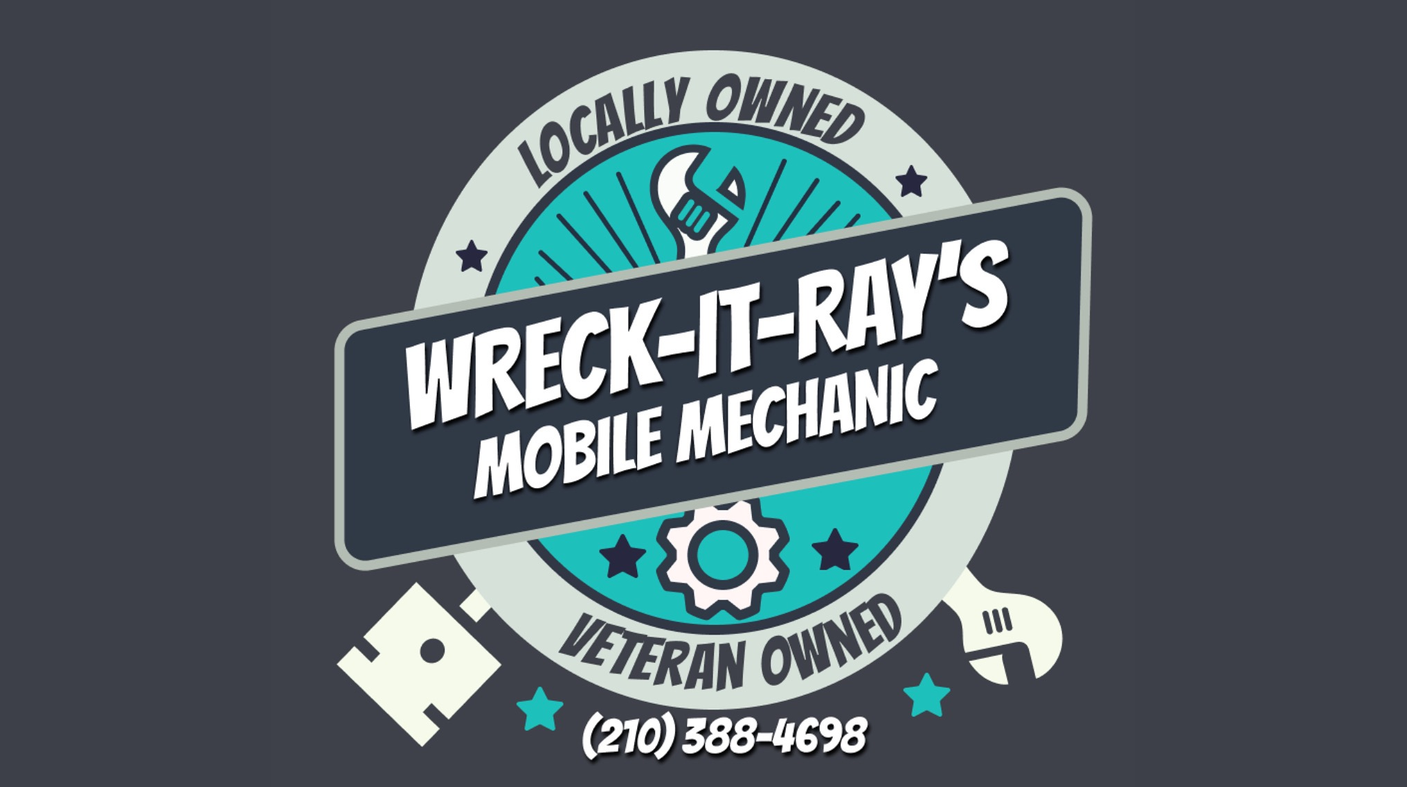 Wreck-It-Ray's Mobile Mechanic Logo